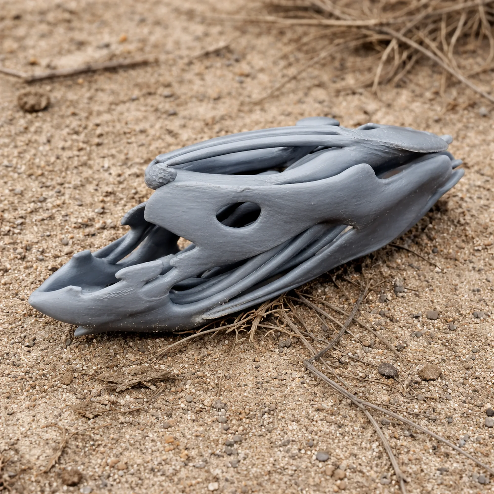 Coelacanth Skull 3D Model .c4d .max .obj .3ds .fbx .stl .blend 