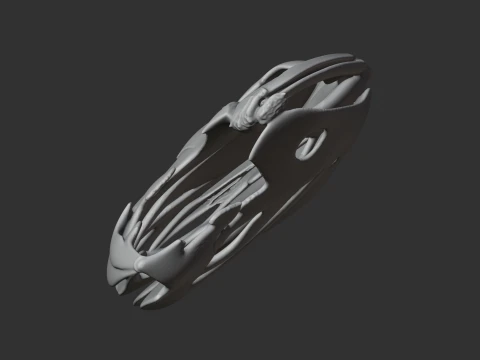 Coelacanth Skull 3D Model