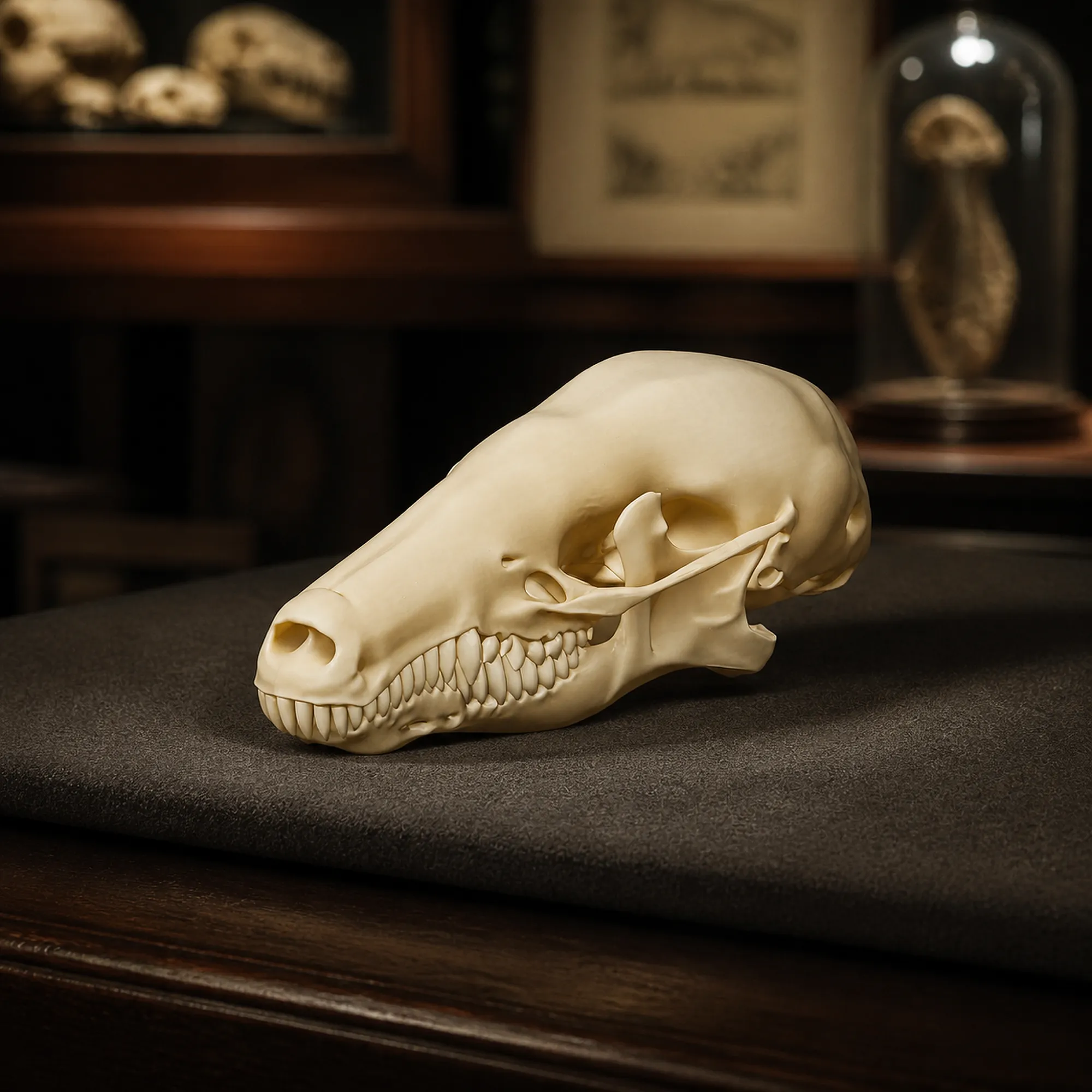 Common Mole Skull 3D Model .c4d .max .obj .3ds .fbx .stl .blend