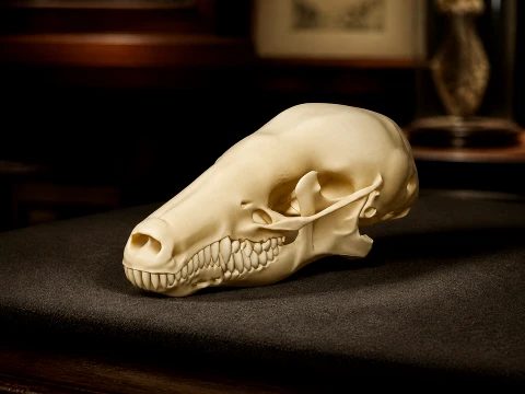 Common Mole Skull 3D Model