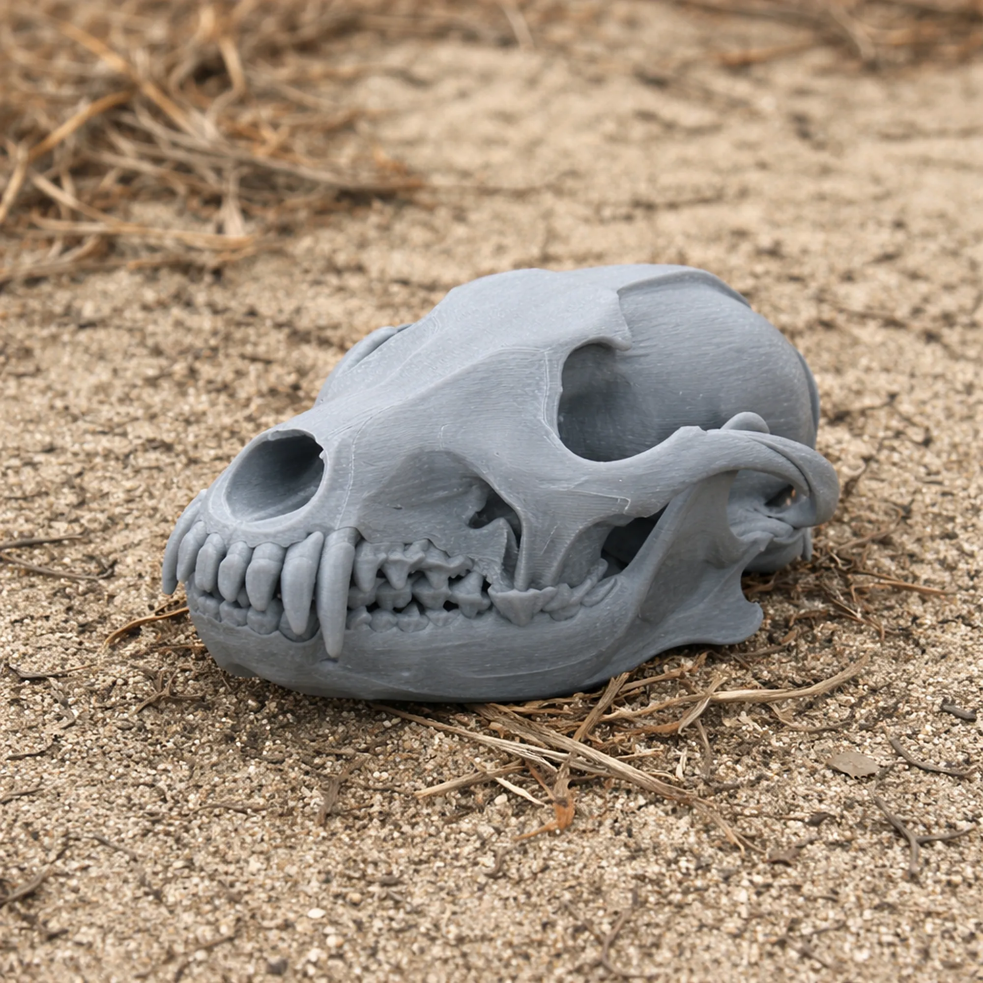 Coyote Skull 3D Model .c4d .max .obj .3ds .fbx .stl .blend