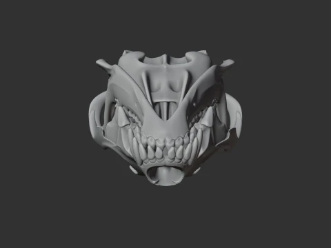 Coyote Skull 3D Model