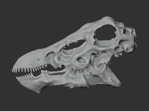 Dacentrurus Skull 3D Model
