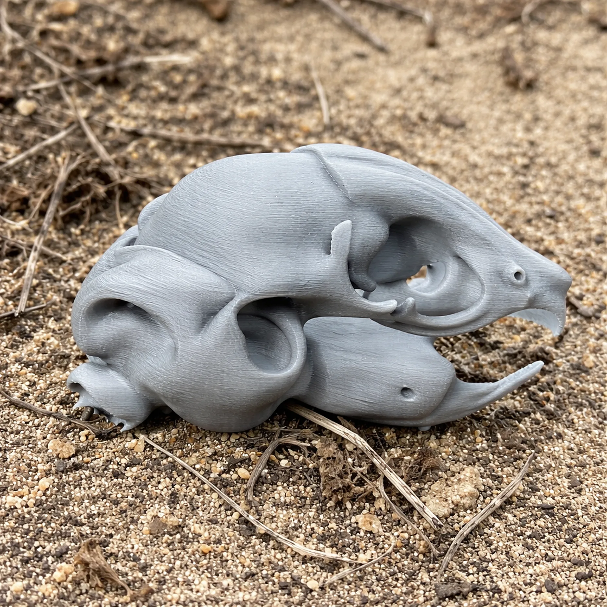 Degu Skull 3D Model .c4d .max .obj .3ds .fbx .stl .blend 