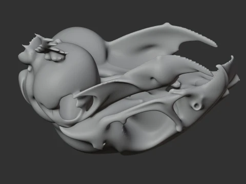 Degu Skull 3D Model