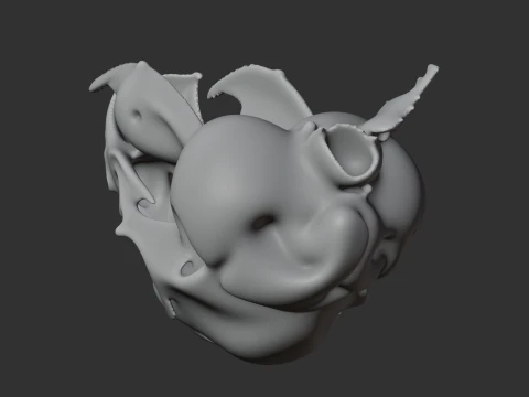 Degu Skull 3D Model