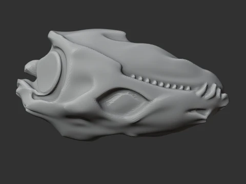 Diadectes Skull 3D Model