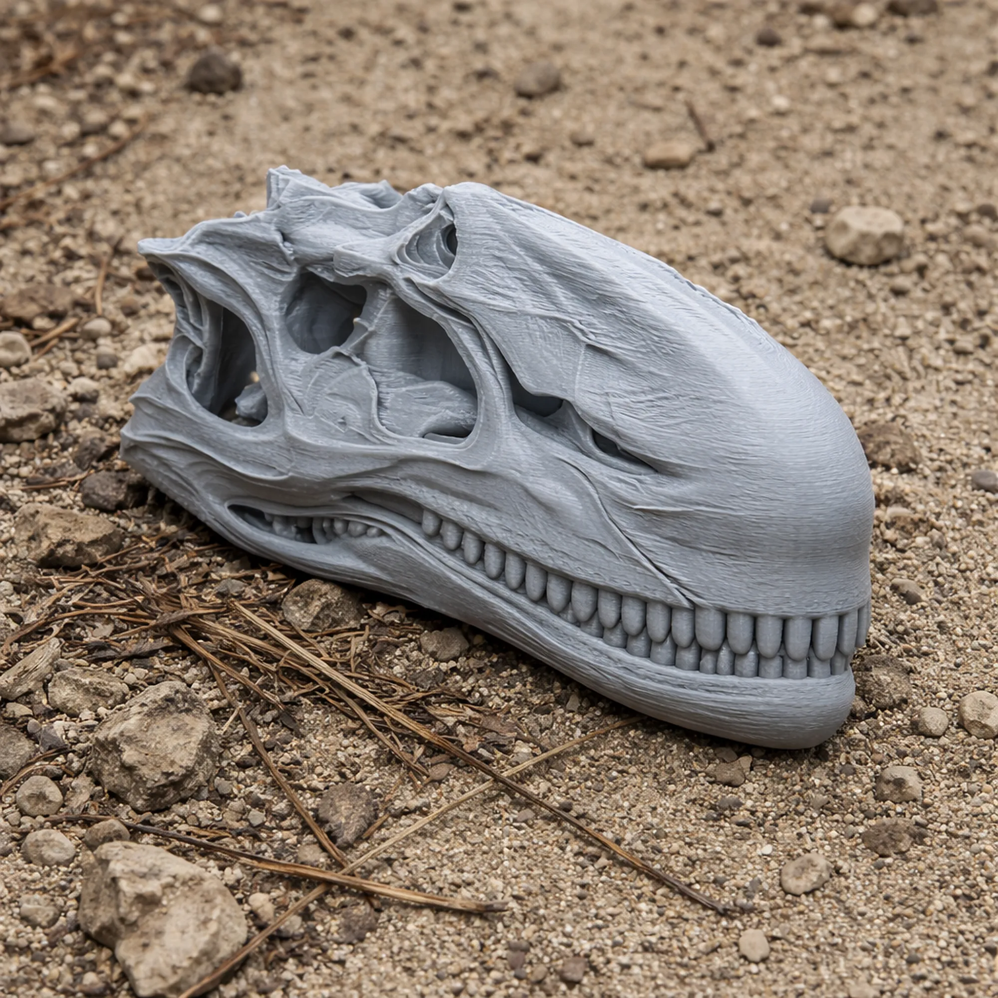 Dilophosaurus Skull 3D Model .c4d .max .obj .3ds .fbx .stl .blend 