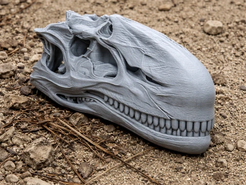 Dilophosaurus Skull Modèle 3D