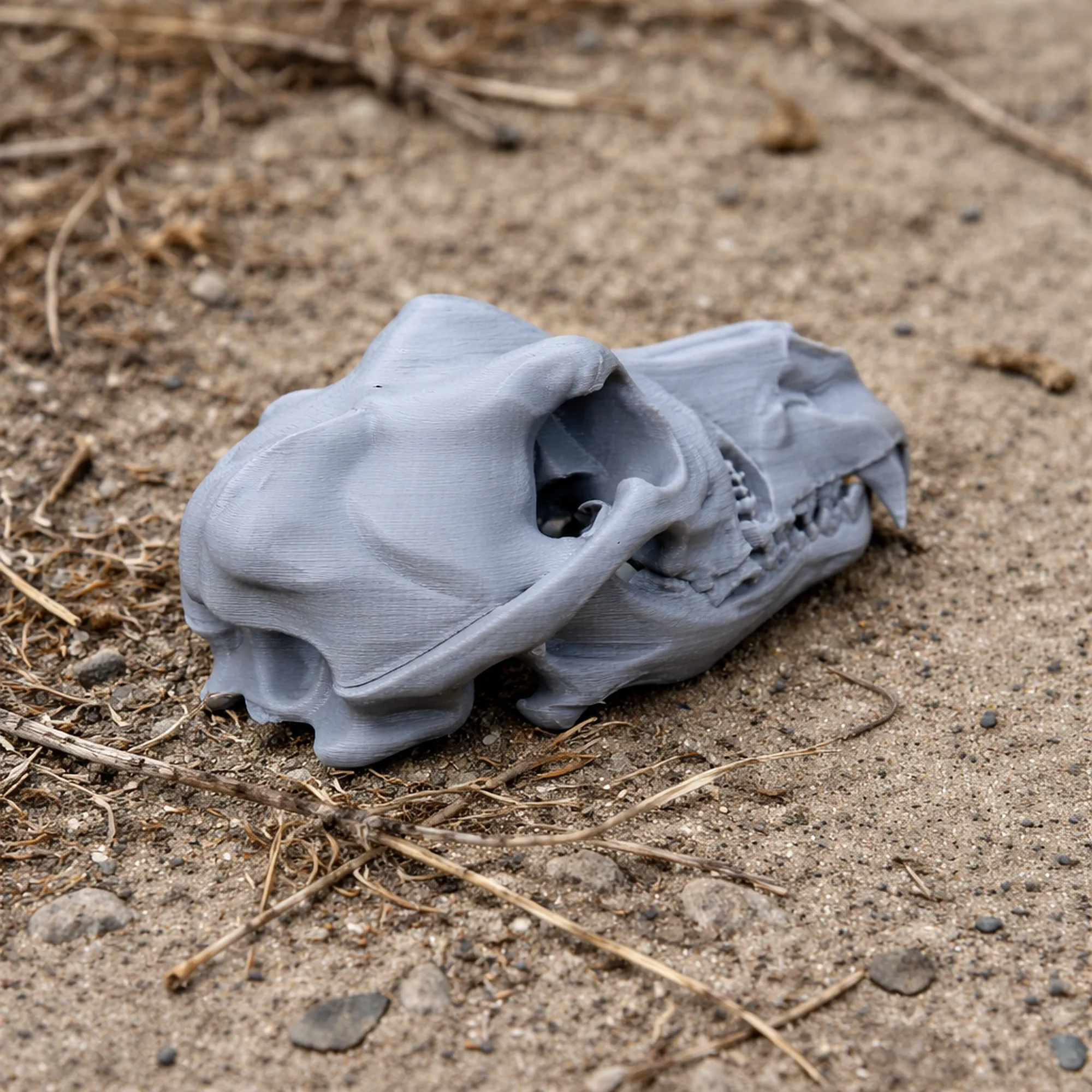 Dingo Skull 3D Model .c4d .max .obj .3ds .fbx .stl .blend 