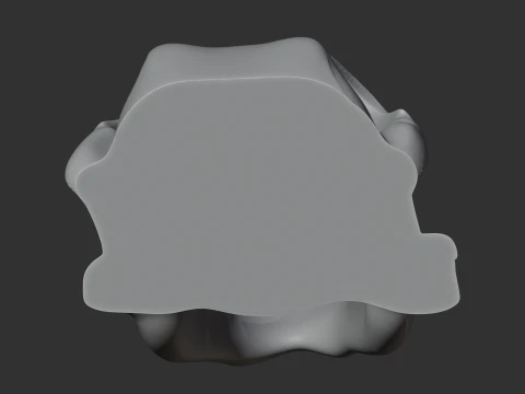 Dire Wolf Skull 3D Model