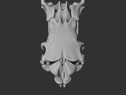 Egyptian Cobra Skull 3D Model