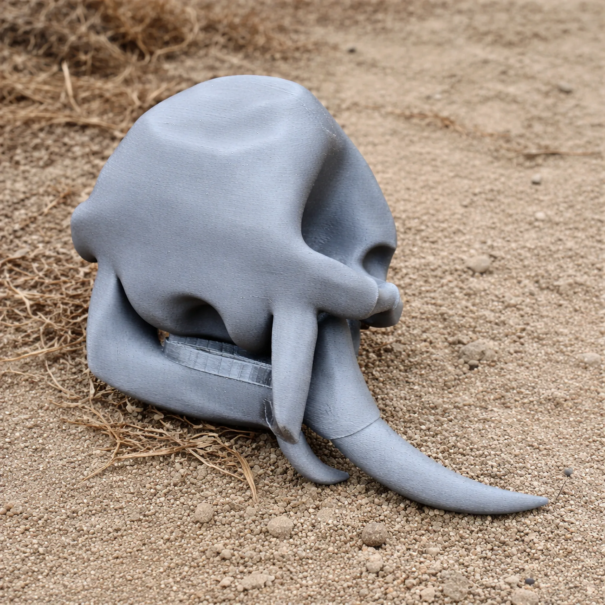 Elephant Skull 3D Model .c4d .max .obj .3ds .fbx .stl .blend 