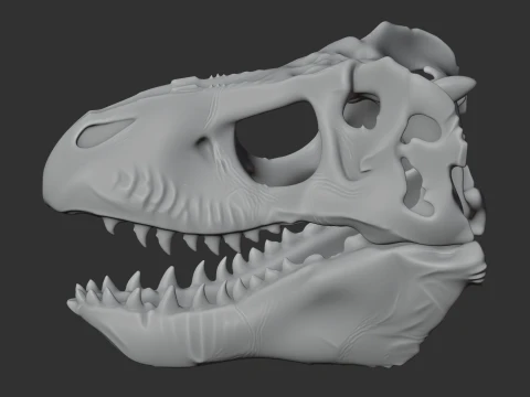 Emausaurus Skull 3D Model