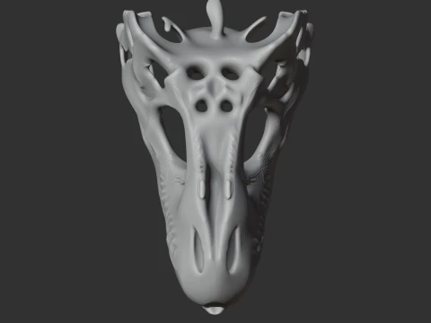 Emausaurus Skull 3D Model