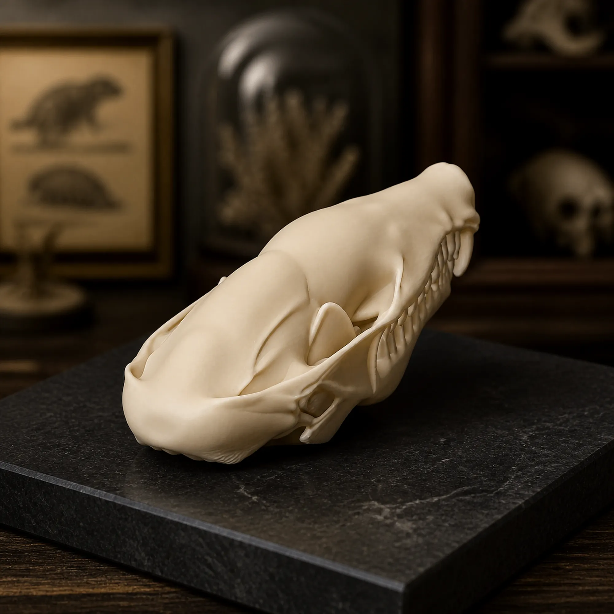 European Mole Skull 3D Model .c4d .max .obj .3ds .fbx .stl .blend