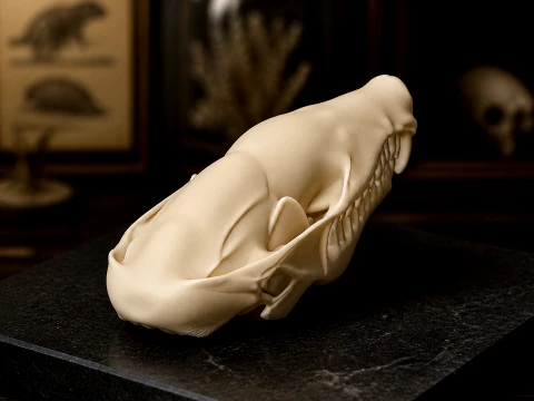 European Mole Skull 3Dモデル
