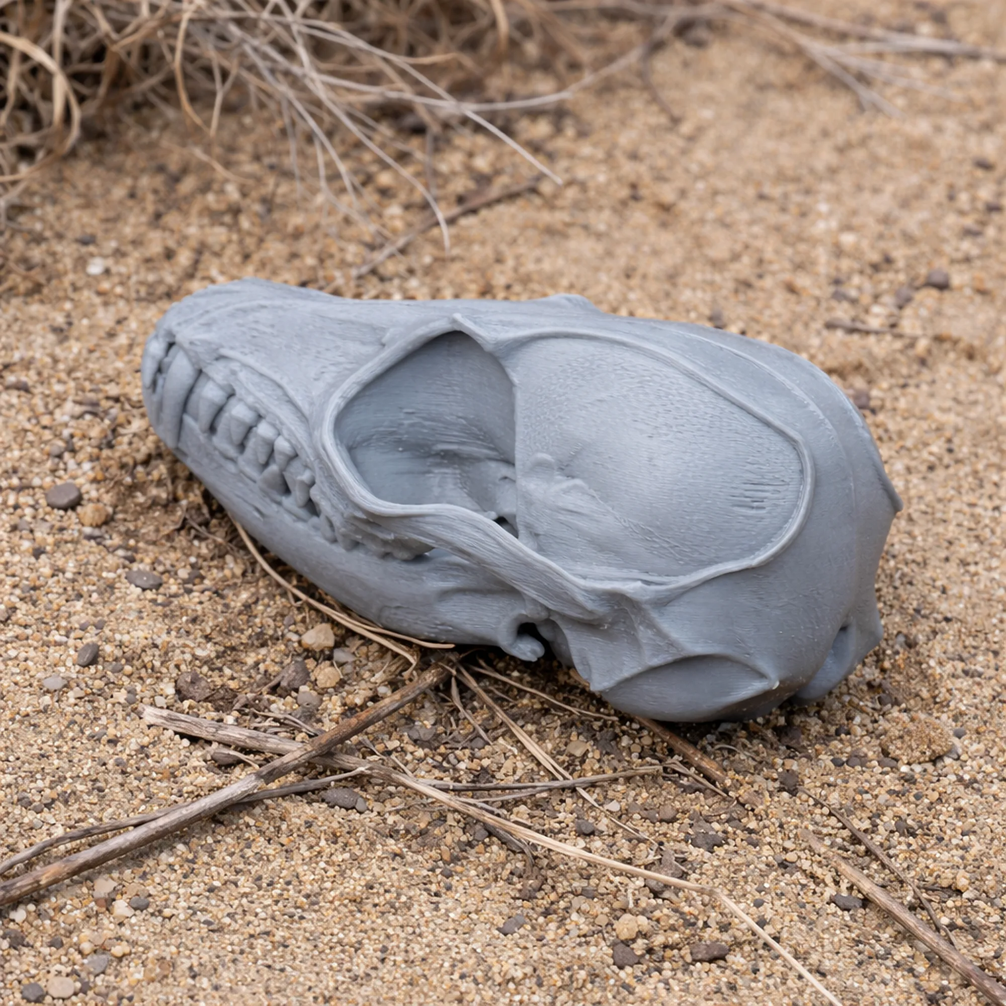 Fennec Fox Skull 3D Model .c4d .max .obj .3ds .fbx .stl .blend 