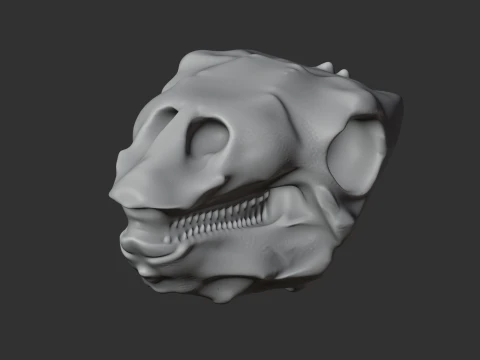 Gastonia Skull 3D Model