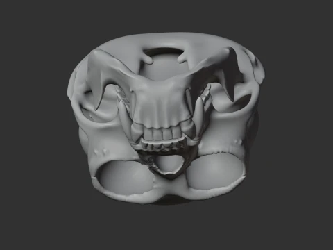 Gibbon Skull 3D Model