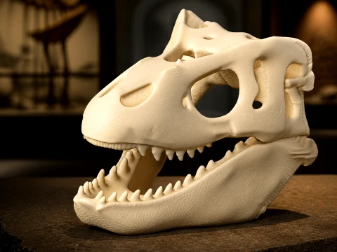 Gongxianosaurus fossil Skull 3Dモデル