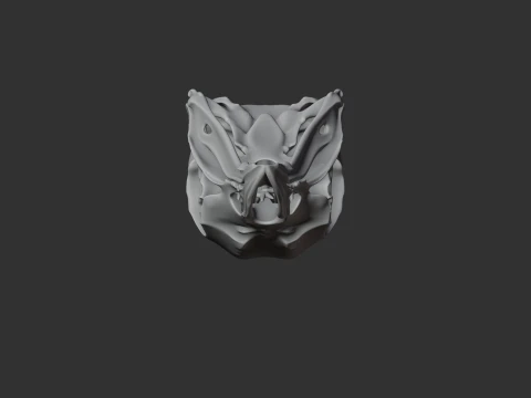 Greater Bird-of-paradise Skull 3D Model