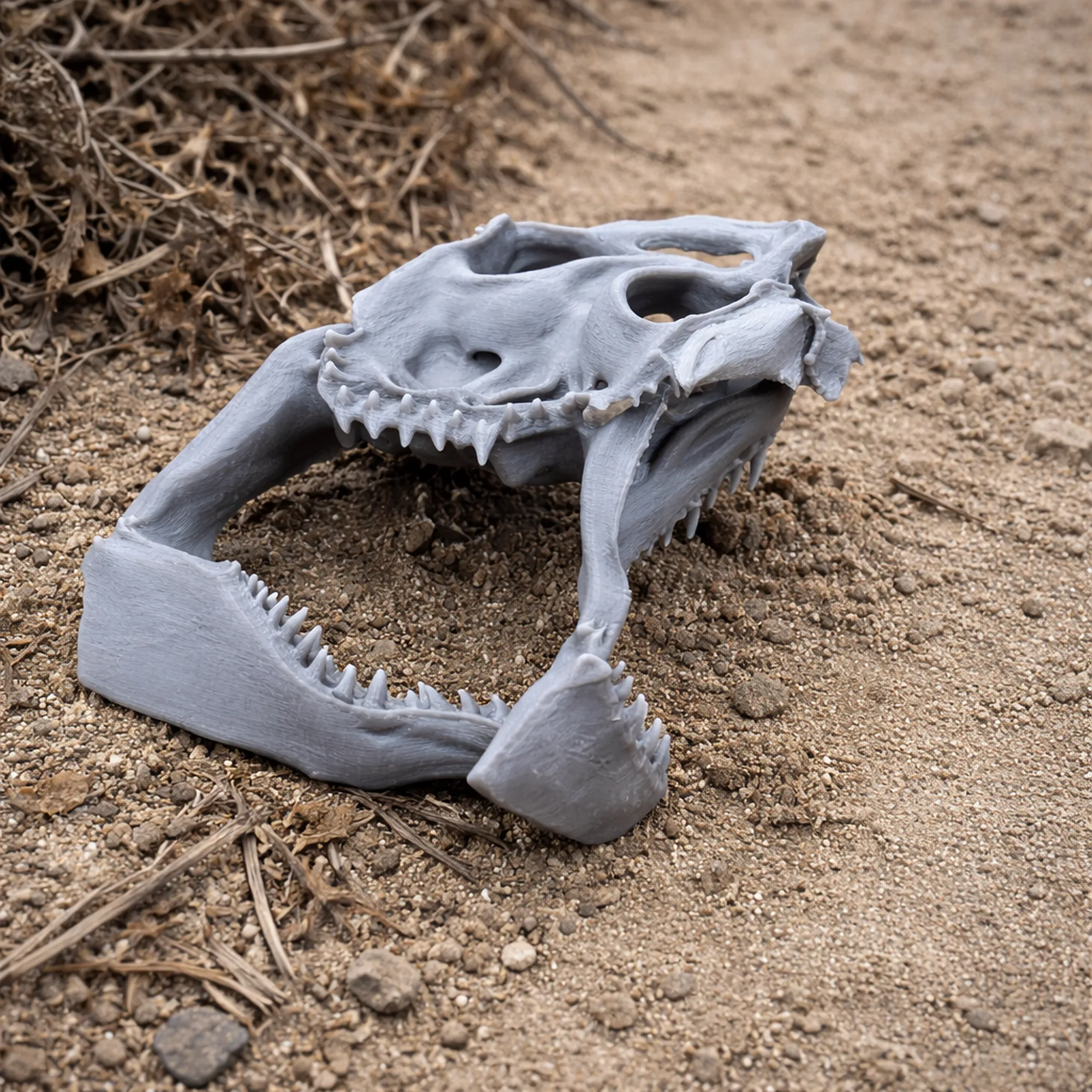Great White Shark Skull 3D Model .c4d .max .obj .3ds .fbx .stl .blend 