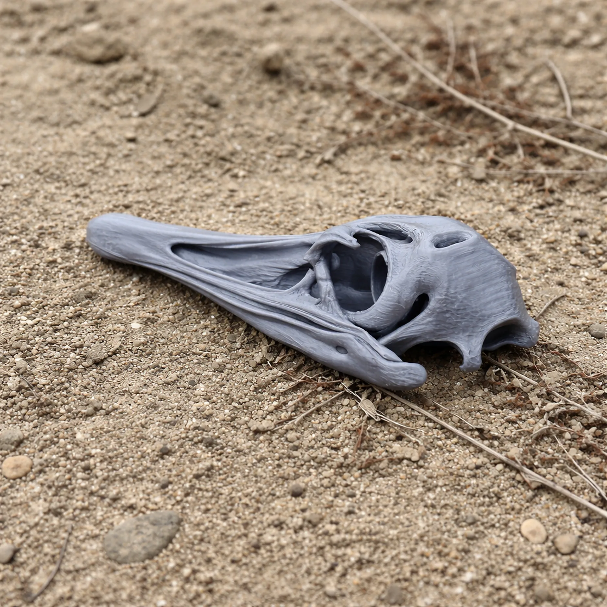Greater Rhea Skull 3D Model .c4d .max .obj .3ds .fbx .stl .blend 