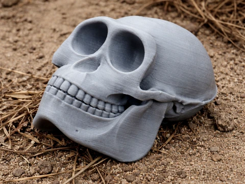 Hanuman Langur Skull 3D Model