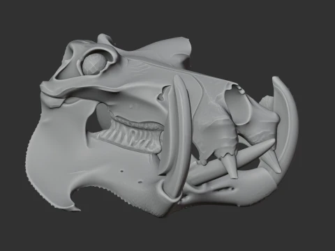 Hippidion Skull 3D Model
