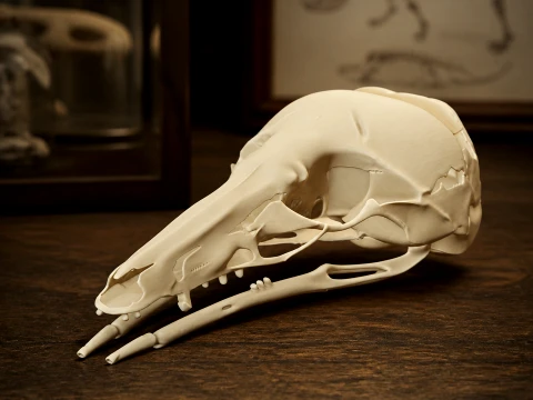 Honey Possum Skull 3D Model