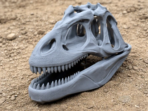 Alvarezsaurus Skull 3D Model