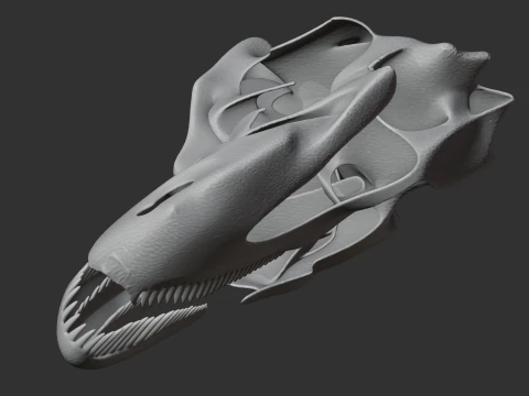 Antrodemus Skull 3D Model