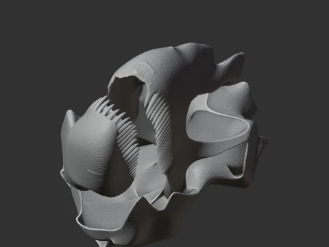 Antrodemus Skull 3D Model