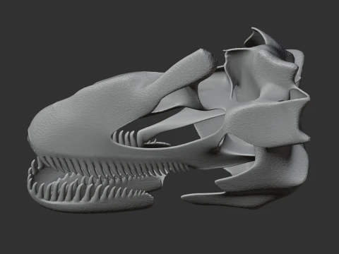 Antrodemus Skull 3D Model