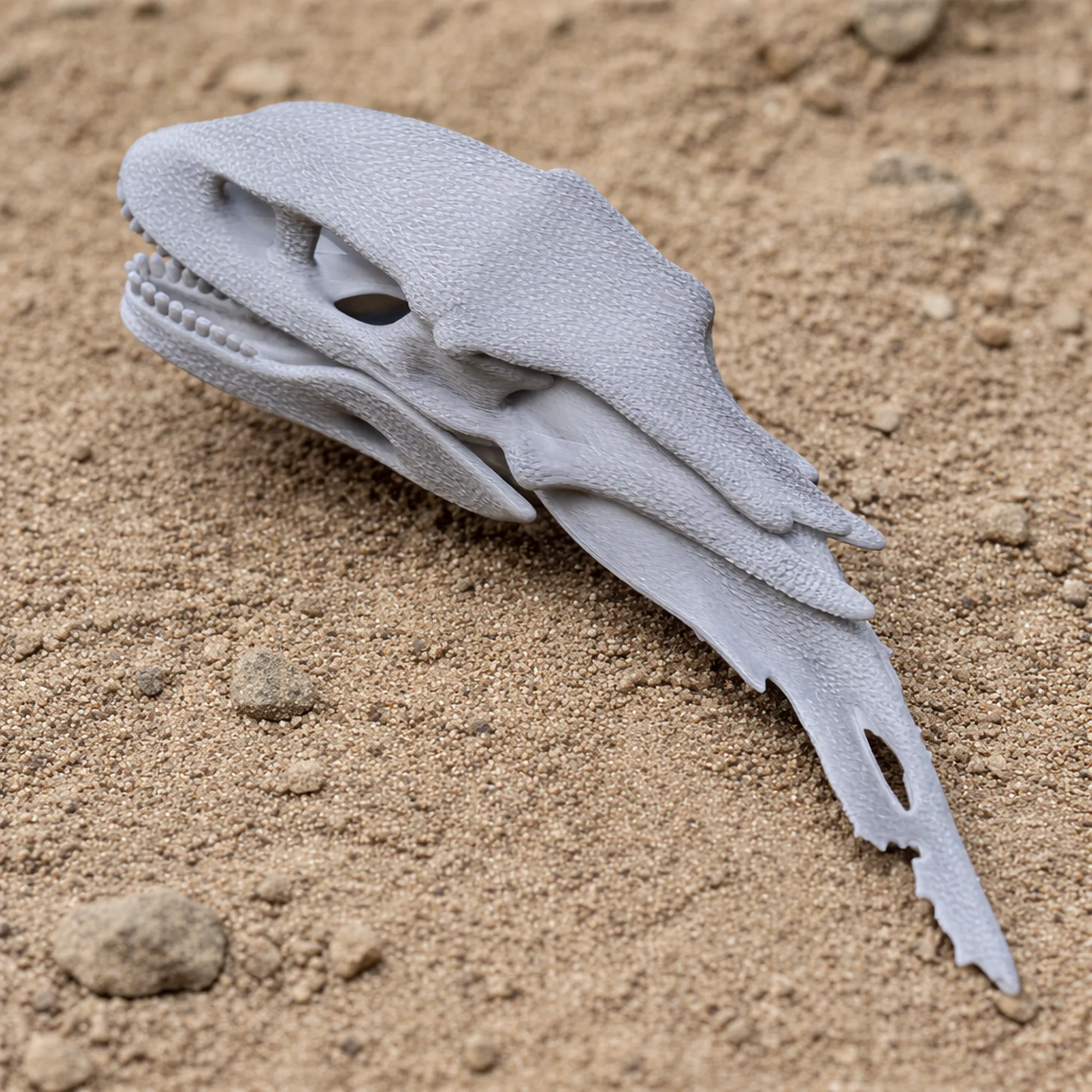 Chilesaurus Skull 3D Model .c4d .max .obj .3ds .fbx .stl .blend 