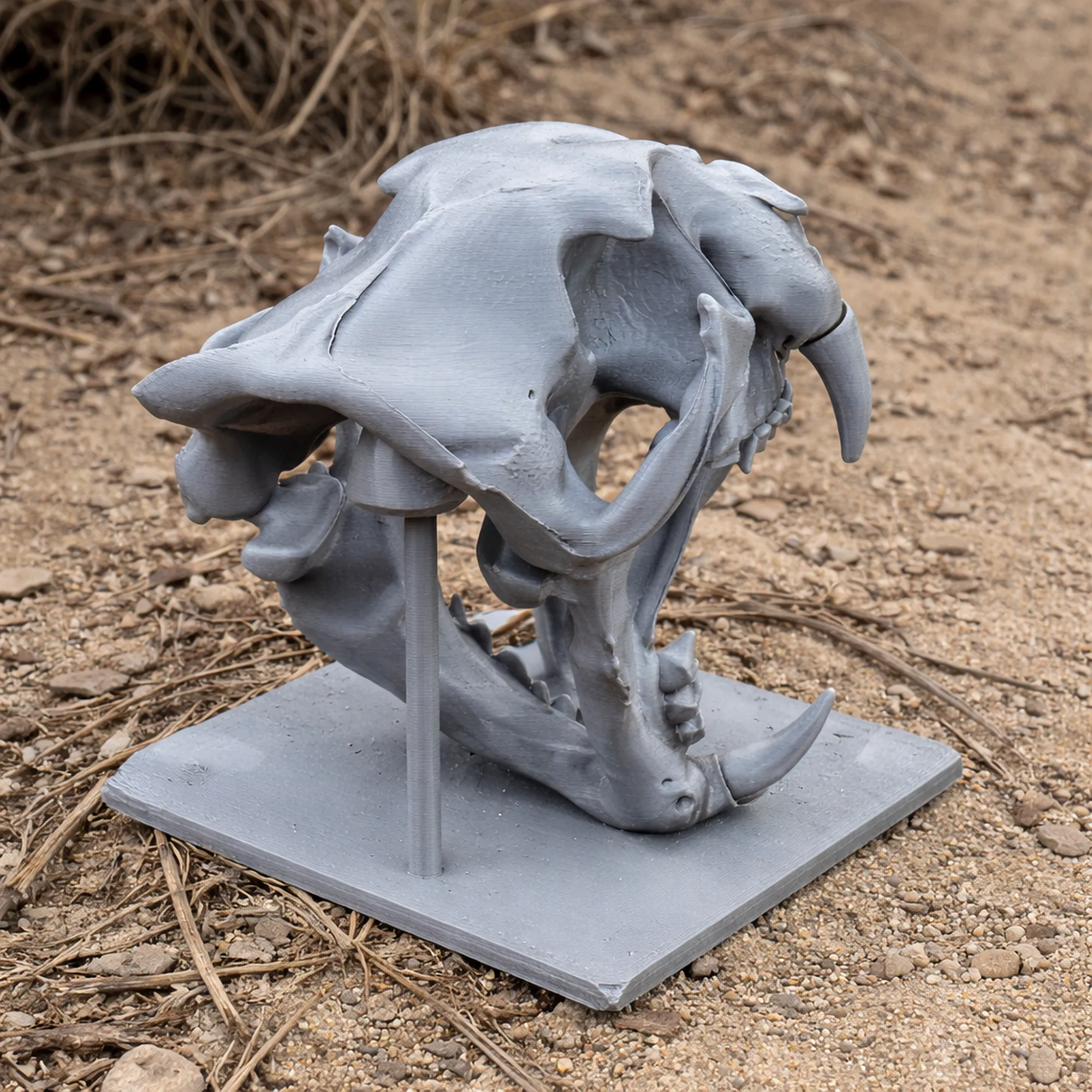 Leopard Skull 3D Model .c4d .max .obj .3ds .fbx .stl .blend 