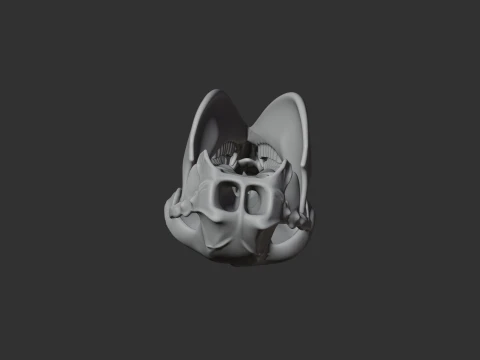 Llama Skull 3D Model