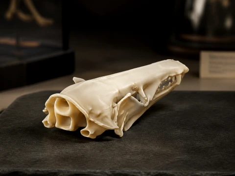Lowland Streaked Tenrec Skull 3D Model