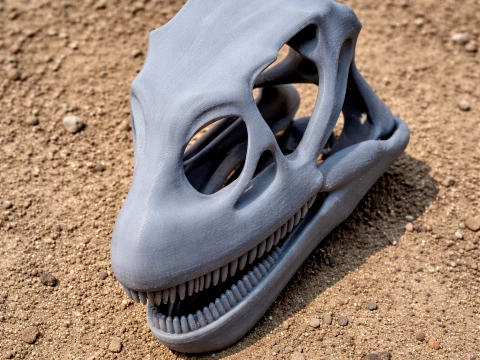 Mamenchisaurus Skull Modelo 3D