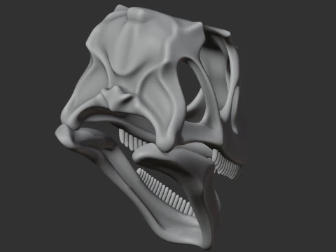 Mamenchisaurus Skull 3D Model