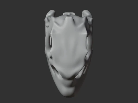 Mamenchisaurus Skull 3D Model