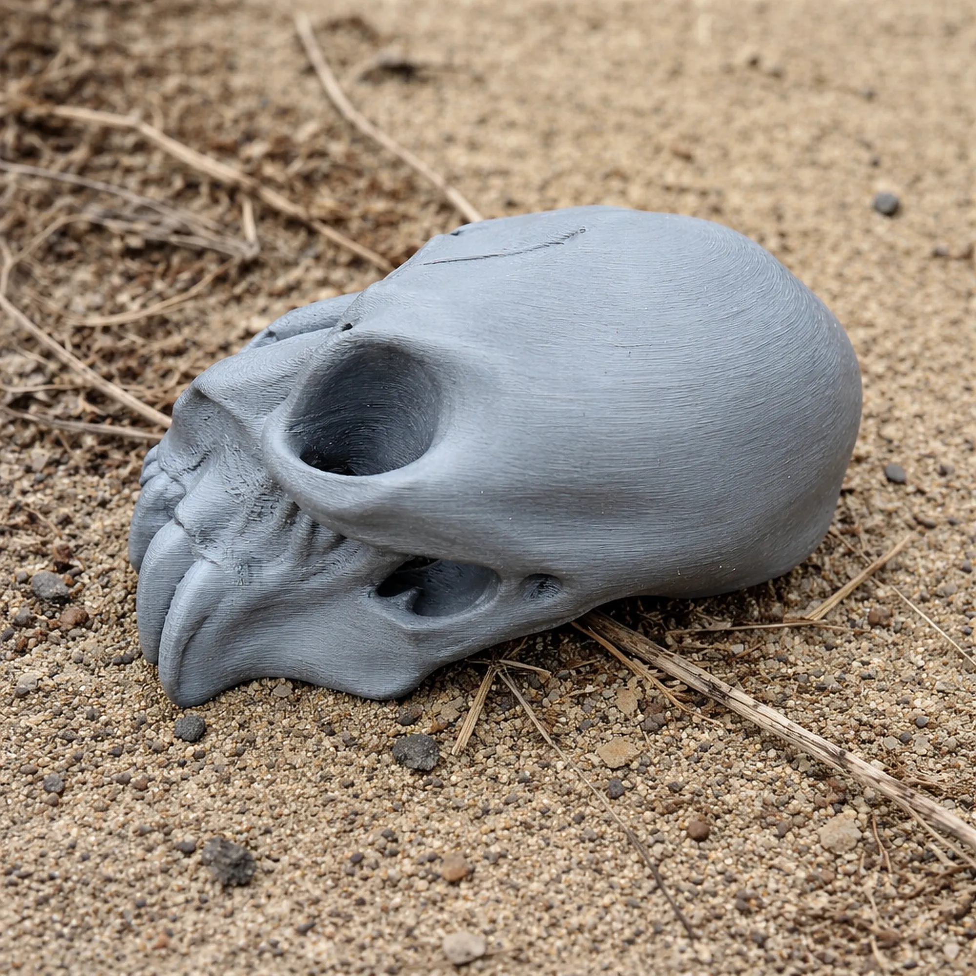 Mandrill Skull 3D Model .c4d .max .obj .3ds .fbx .stl .blend 