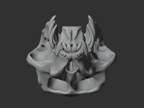 Mandrill Skull 3D Model
