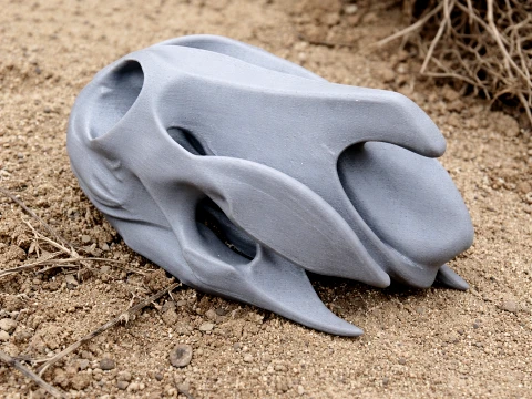 Map Turtle Skull 3D Модель