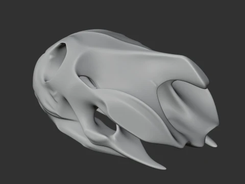 Map Turtle Skull 3D Model