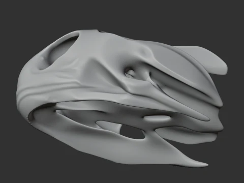 Map Turtle Skull 3D Model