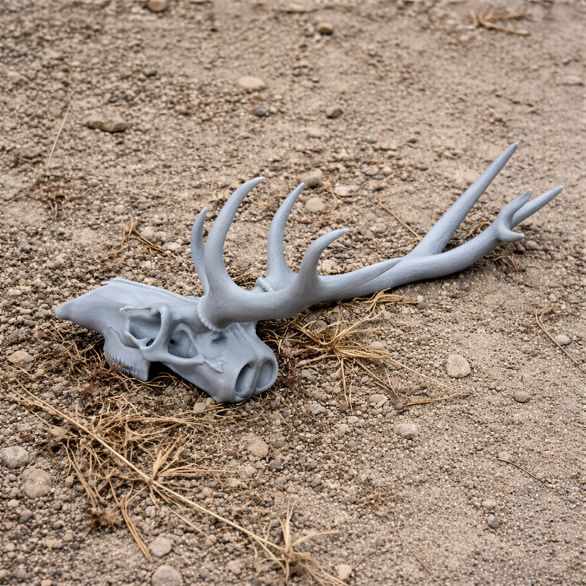 Marsh Deer Skull 3D Model .c4d .max .obj .3ds .fbx .stl .blend