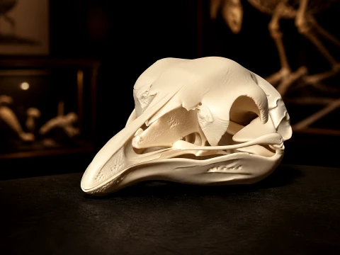 Megalapteryx didinus Upland Moa Skull 3Dモデル