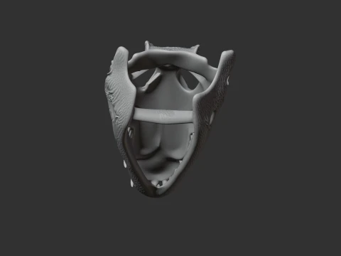 Mugger Crocodile Skull 3D Model